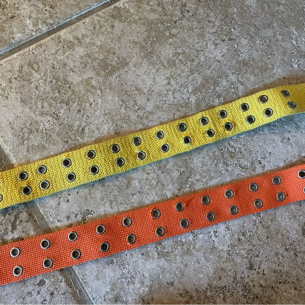 Colorful Kids Belt Set - Orange and Yellow
